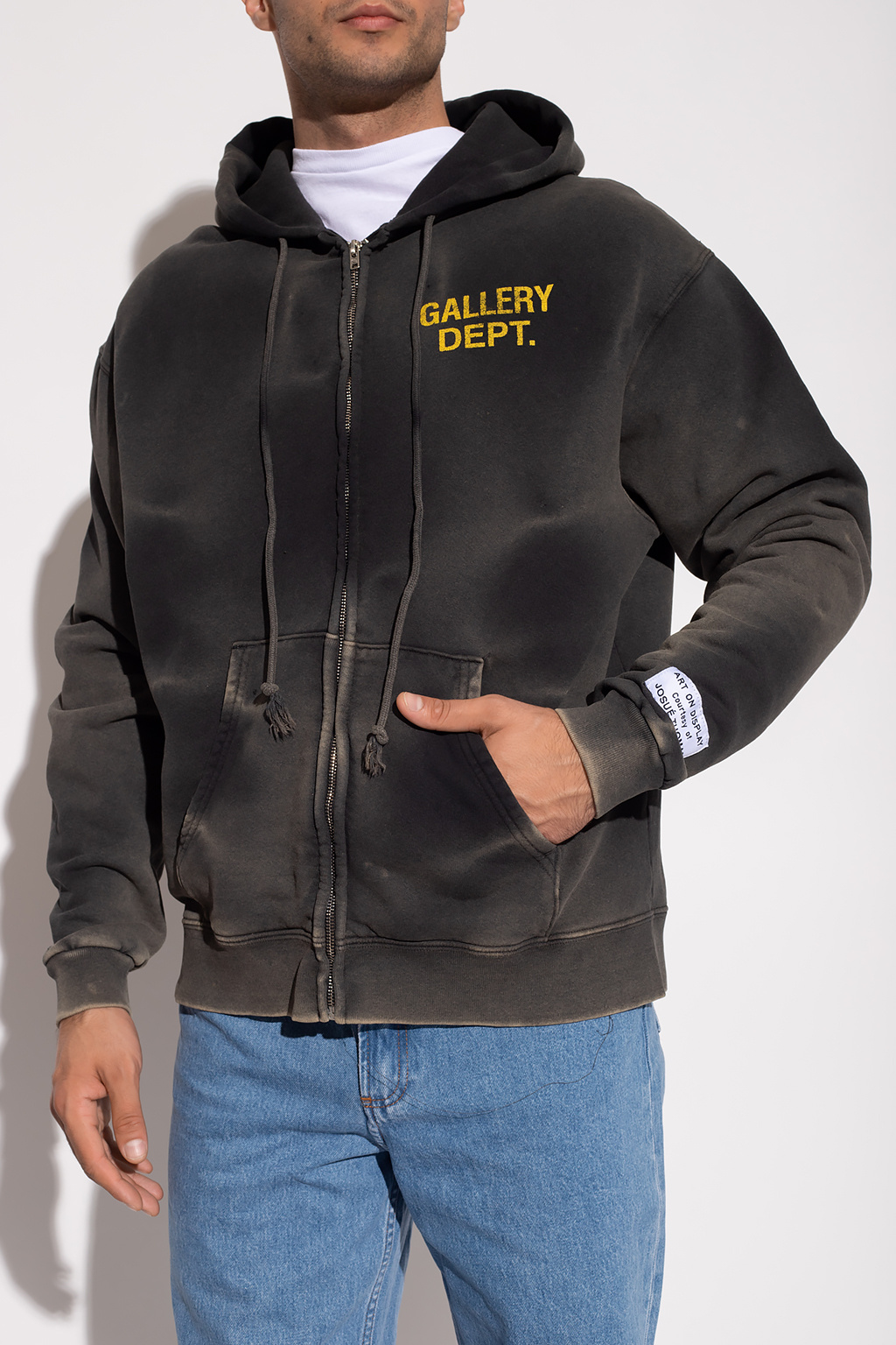 Black Hoodie Plus with logo GALLERY DEPT. - IetpShops Australia